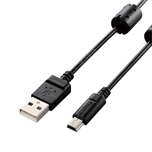 エレコム デジカメ用USBケーブル/miniB/フェライトコア/0.5m