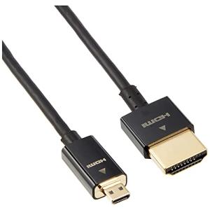 エレコム micro HDMI ケーブル 1.5m 4K × 2K対応 スーパースリム ブラック CAC-HD14SSU15BK｜Mago8go8