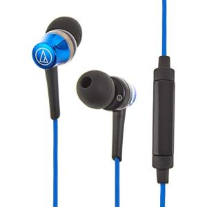 audio-technica SoundReality スマートフォン用カナル型イヤホン リモコン/マイク付 ブルー ATH-CKR30iS BL