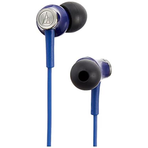 audio-technica カナル型イヤホン ブルー ATH-CK350M BL