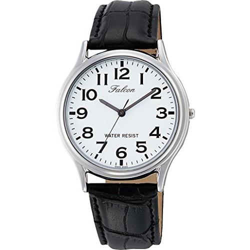 [シチズン Q&amp;Q] 腕時計 アナログ 防水 革ベルト Q998-304 メンズ ホワイト