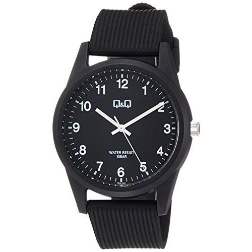 [シチズン Q&amp;Q] 腕時計 アナログ 防水 ウレタンベルト VS40-002 メンズ ブラック
