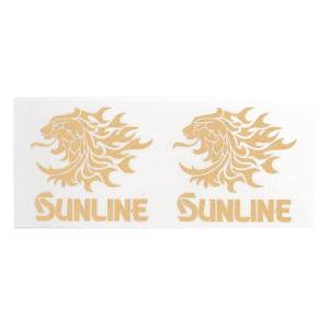 サンライン(SUNLINE) サンライン サンライン獅子転写ステッカー ST6001 ゴールド 約112mm × 約125mm｜mago8go8