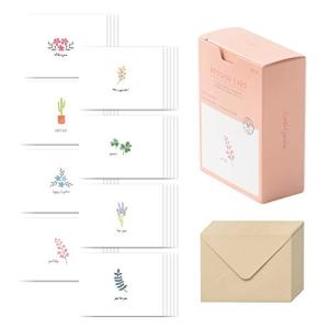 モノライク メッセージカード ミニカード リトルガーデン Message card Little garden - 40枚封筒20枚セットミニサイズデ｜mago8go8