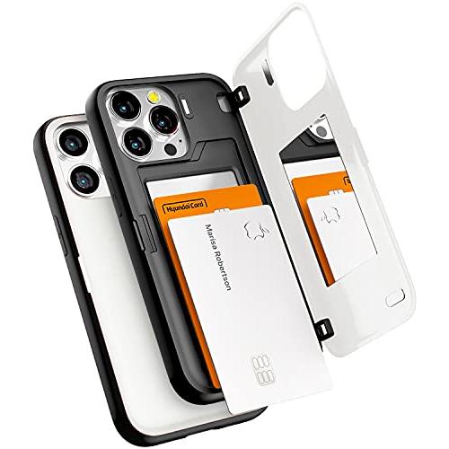 Goospery iPhone 13 Pro 用 ケース 背面 カード 収納 マグネット式 バンパー...