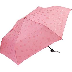 サントス 折りたたみ わにゃんこ ピンク 55cm レディース 折りたたみ傘 雨傘 手開き JK-83｜mago8go8