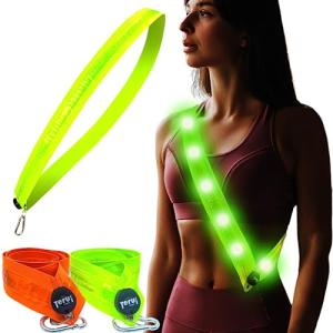 [TERUI Lights] LED 反射タスキ 光るタスキ USB充電式 反射バンド