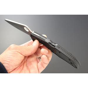 アウトドアナイフ 日本製 C91PBK2 パシフィックソルト２ 直刃 ブラック スパイダルコ Spy...