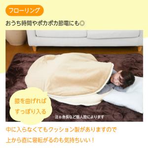 ポケットこたつ クッション 足入れ 毛布 ボア...の詳細画像4