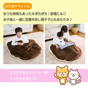 ポケットこたつ クッション 足入れ 毛布 ボア...の詳細画像5