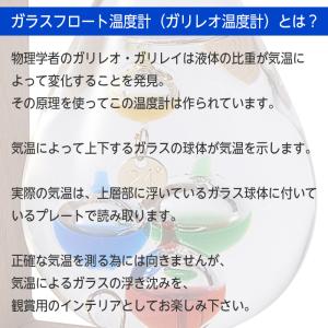 在庫あり! 温度計&ストームグラス ガラスフロ...の詳細画像3