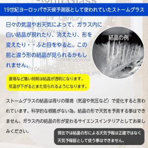 在庫あり! 温度計&ストームグラス ガラスフロ...の詳細画像4