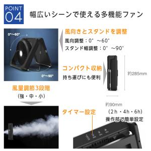 AiMY AIM-SF01 扇風機 ソーラーフ...の詳細画像5