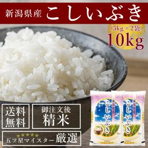 受注精米 新潟県産 令和5年産こしいぶき 10kg (5kg×2袋) お米 送料無料 白米 2023年｜真心ギフト工房Yahoo!店