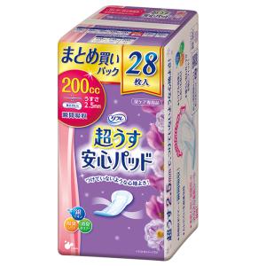 尿モレパッド リフレ 超うす安心パッド まとめ買いパック 200ｃｃ 28枚　軽い尿もれ用 吸水パッド パンティライナー 吸水ライナー 尿取りパッド