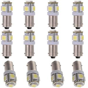 XANGETOR 24V 12個 セットBa9s 5050 5連 SMD LED ライセンスライト