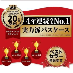 パスケース メンズ 定期入れ 二つ折り 革 レ...の詳細画像1