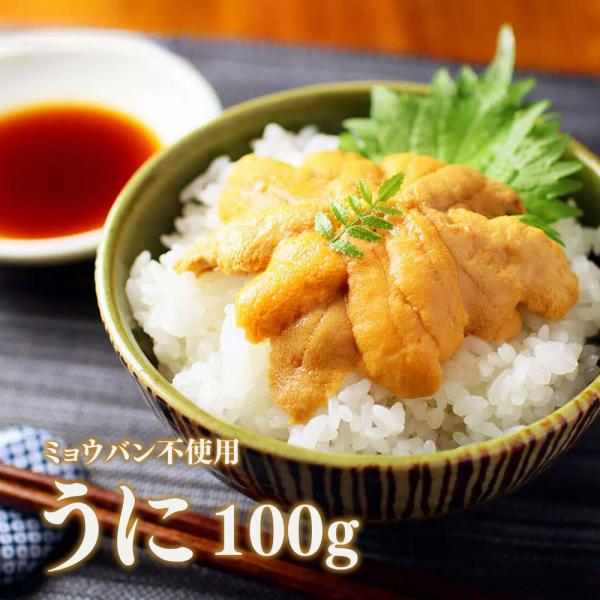 父の日 うに 無添加うに100g ミョウバン未使用 無添加 80315 ウニ 雲丹