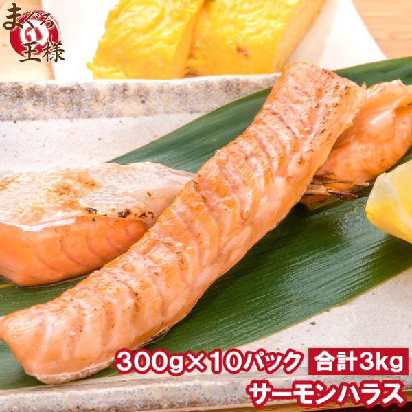 トロサーモン ハラス 業務用 300g×10パック 鮭ハラスは、一番おいしい脂がのった大トロ部分！こ...