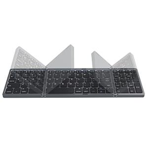 Ewin オリジナル ワイヤレス キーボード 折りたたみ式 Bluetooth キーボード テ