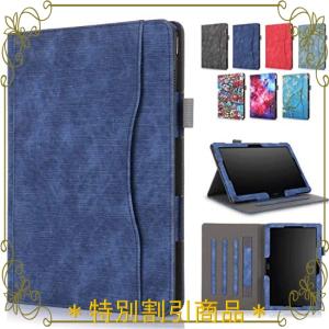 Duanr NEC LAVIE Tab E TE710/KAW PC-TE710KAW 10.1インチ 専用ケース カバー ハンドストラップ付き スタンド機能 カード収納