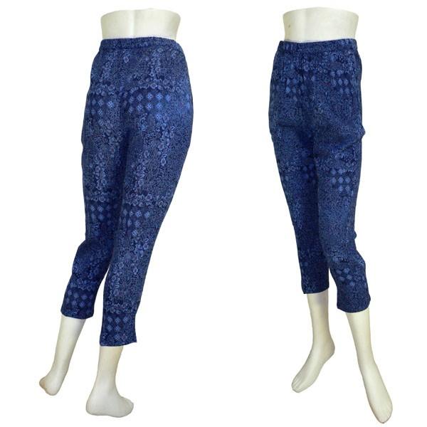 インド製七分丈パンツ アラベスク文様 レディース エスニック アジアン