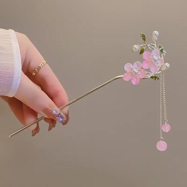 アジアン エスニックかんざし ビジュー 人工石 赤系 エキゾチック KNZS21316-1RD