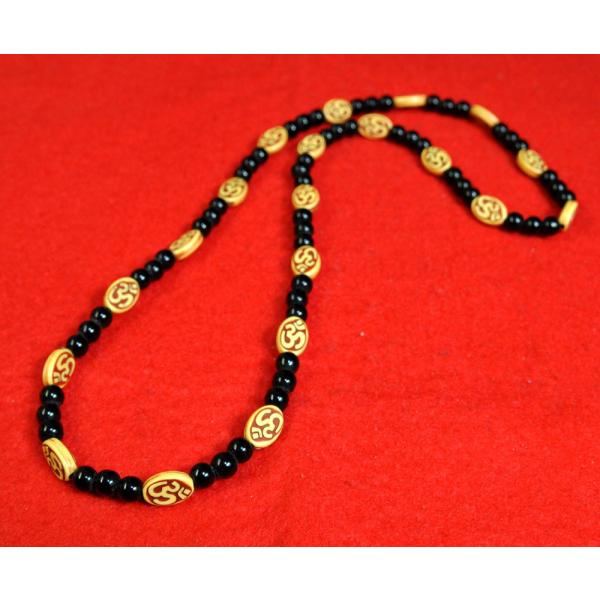 インド製ネックレス サンスクリット語聖音オーム エスニック アジアン雑貨 アクセサリー NEC224...