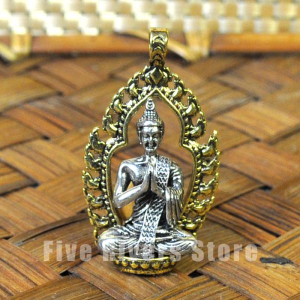 仏陀ネックレス 上座部仏教スタイル テラワーダ タイ インド ラオス カンボジア ミャンマー 合掌 ...