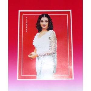 インド映画俳優アイシュワリャ・ライのポスター ミニサイズ Aishwarya Rai ボリウッド インド雑貨 アジアン雑貨