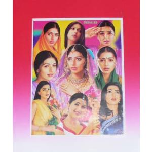 インド映画俳優ブーミカ・チャウラのポスター Bhoomika Chawla ミニサイズ ボリウッド インド雑貨 アジアン雑貨