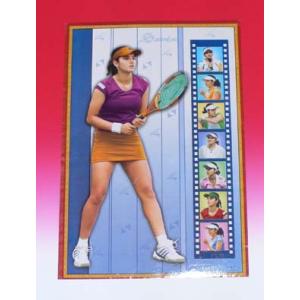 インドのテニスプレーヤー サニア・ミルザのポスター