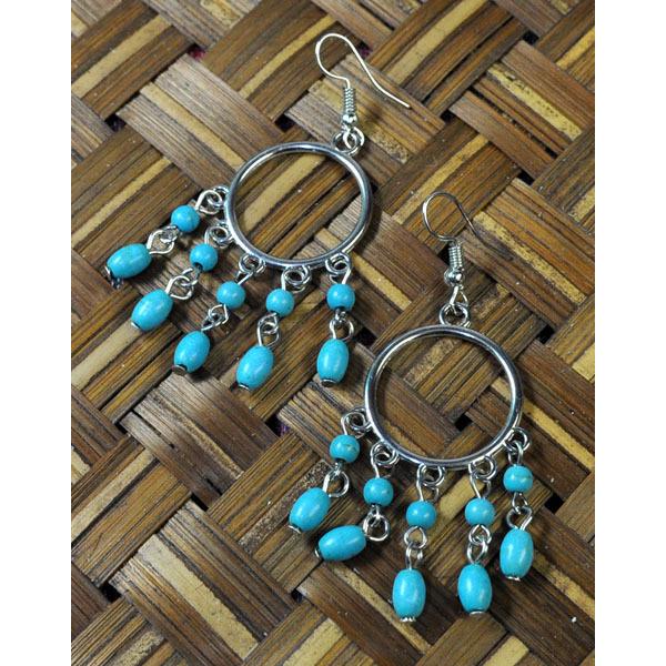 【送料無料】タイ製ピアス エスニックファッションに 水色 アジアン雑貨 エスニック雑貨 TPIE7