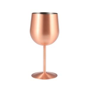 ダルトン　Stainless stell wine glass　M-0519　Mat copper　ステンレス　ワイングラス｜mahatagiya