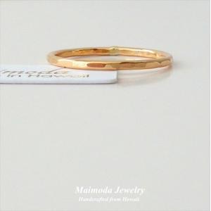 即納:スタイリッシュ 14KGF リング from ハワイ [Maimoda Jewelry/マイモダジュエリー]｜mahealani