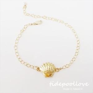 即納 サンライズシェル ゴールド ブレスレット [ tidepool love Hawaii / タ...