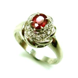 ルビー 1.06ct ダイヤモンド 0.12ct リング PT900 プラチナ 指輪