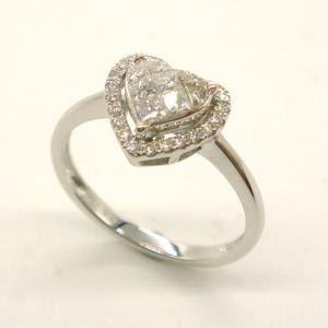 R763:K18WG サファイア ダイヤ リング (#11) : マホガニーホール Yahoo 