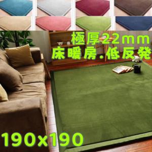 低反発 ラグ 150×200 マイクロファイバー ラグマット 夏用 厚手 洗える