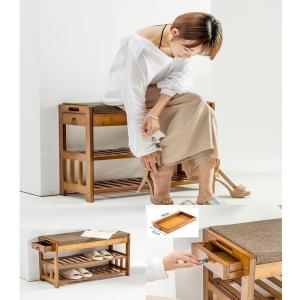 玄関 ベンチ 収納 シューズボックス 幅50 スリム 小型 ラック 収納付