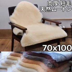 ムートンラグ 短毛 本物 2匹 180 天然 ムートン 車 ラグ シート