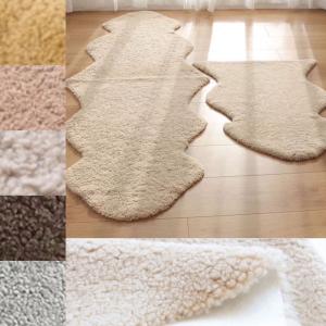 ムートンラグ 短毛 本物 1匹 100cm 天然 ムートン 車 ラグ シート