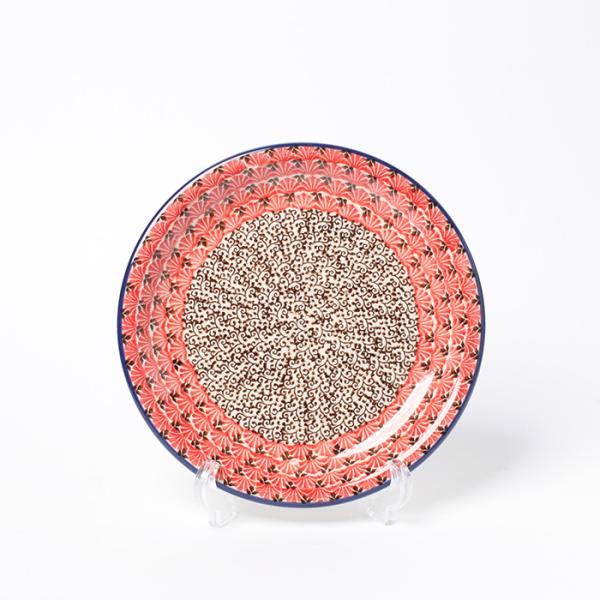 Ceramika Artystyczna 20cm Plate シェルレッド