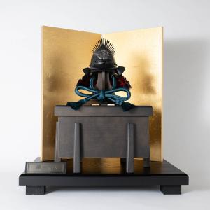 五月人形 雄山 織田信長 兜平飾り 兜飾り 10号 戦国時代 南蛮甲冑 正絹