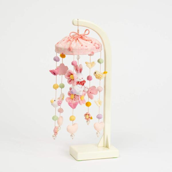 雛人形 お雛様 コンパクト おしゃれ かわいい つるし雛飾り つるし雛 パステルうさぎ H33