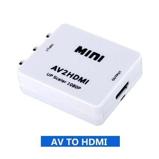 送料無料 AV to HDMI コンバーター CVBS＋L/R(RCA)-HDMI メス−メス 音声...