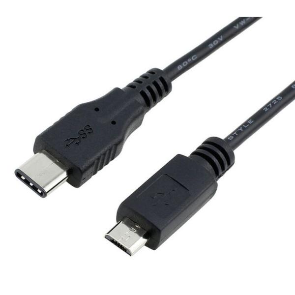 USB Type C to USB2.0 Micro USB 変換ケーブル 1m/USB C-2.0...