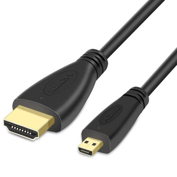 送料無料　Micro HDMI to HDMI 1080P 変換ケーブル オスーオス V1.3 HD...