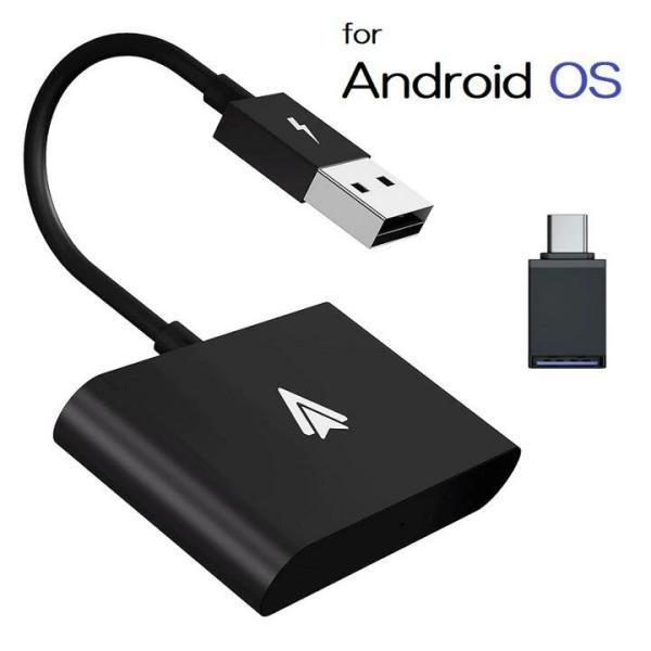 Android OSスマホ用 ワイヤレス カープレイ アダプタ 無線化 wireless プラグ&amp;プ...