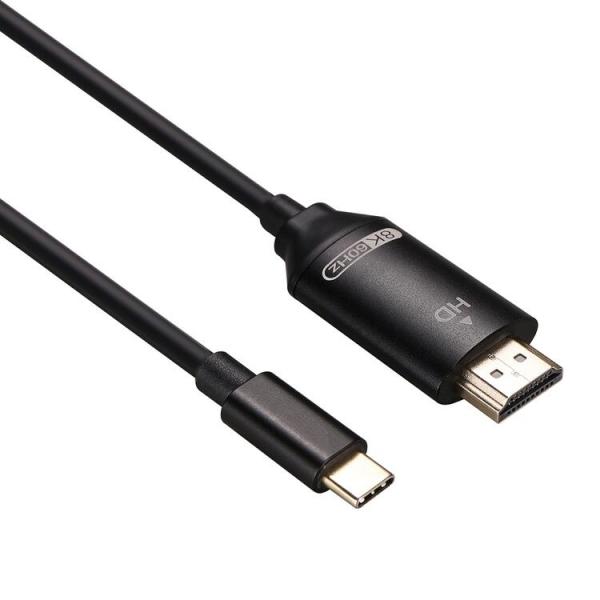 60Hz USB-C - HDMI 変換ケーブル 8K4K2K オスーオス アルミ端子 1.8m  ...